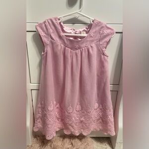 2T Cat & Jack Pink Dress with Embroidery